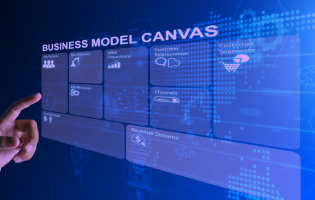 بناء او اعتماد نموذج العمل الذي يشمل المحاور الرئيسية للكيان